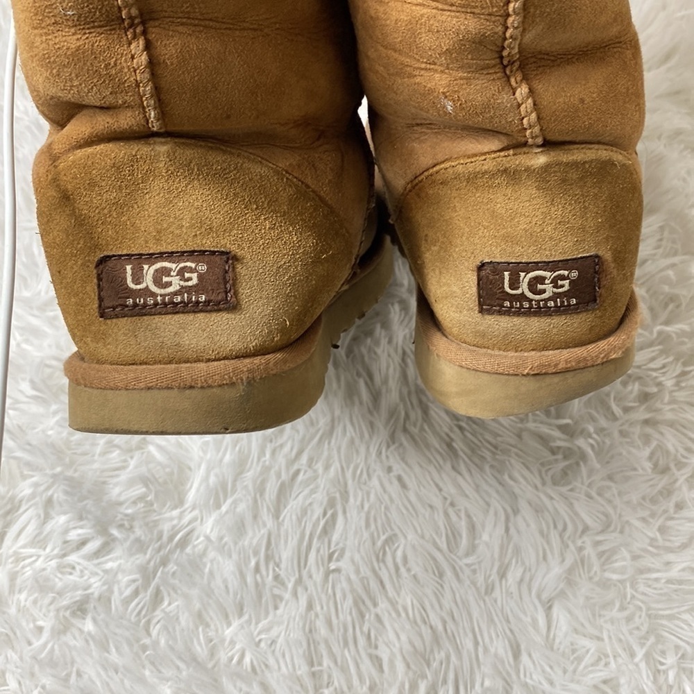 Ugg original tall leather sherpa chestnut boot - Picture 3 of 8